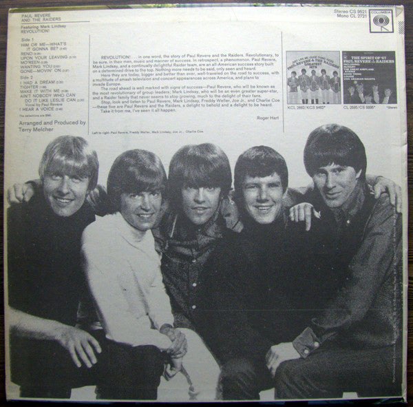 Revere, Paul & The Raiders Featuring Mark Lindsay - Revolution! (VG+) (Vinyl LP)