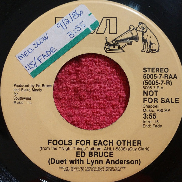 Bruce, Ed - Fool's For Each Other (VG+) (Vinyl LP)