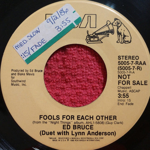 Bruce, Ed - Fool's For Each Other (VG+) (Vinyl LP)