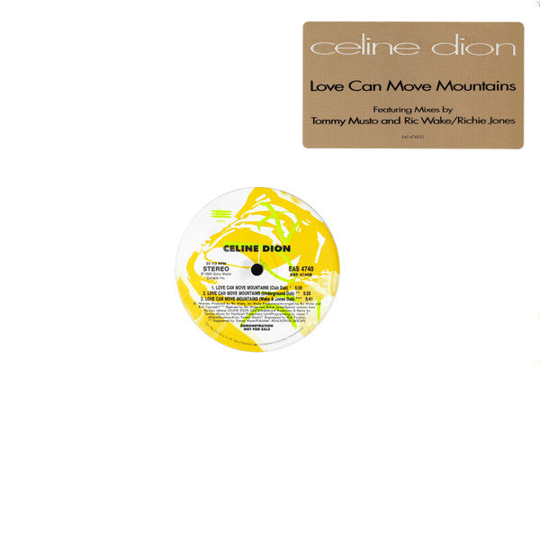 Dion, Celine - Love Can Move Mountains (VG+) (Vinyl LP)