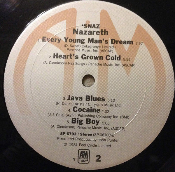 Nazareth  - 'Snaz (Vinyl, VG) (Vinyl LP)