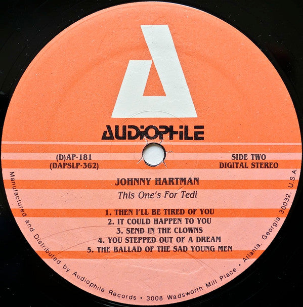Hartman, Johnny - This One's For Tedi (Vinyl, NM or M-) (Vinyl LP)