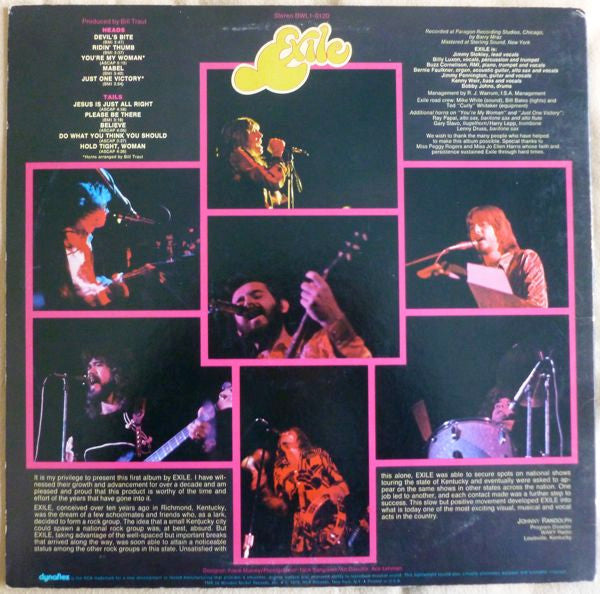 Exile  - Exile (VG+) (Vinyl LP)