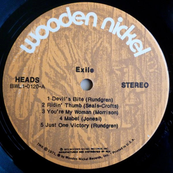 Exile  - Exile (VG+) (Vinyl LP)