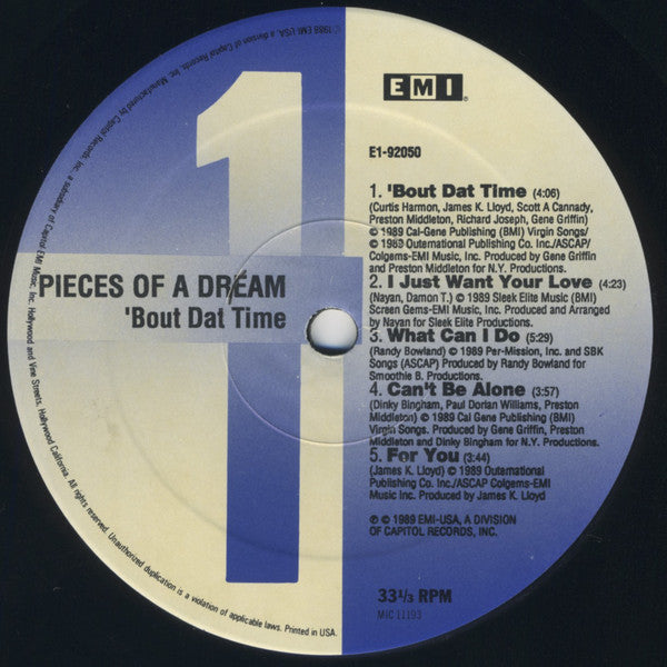 Pieces Of A Dream - 'Bout Dat Time (M) (Vinyl LP)