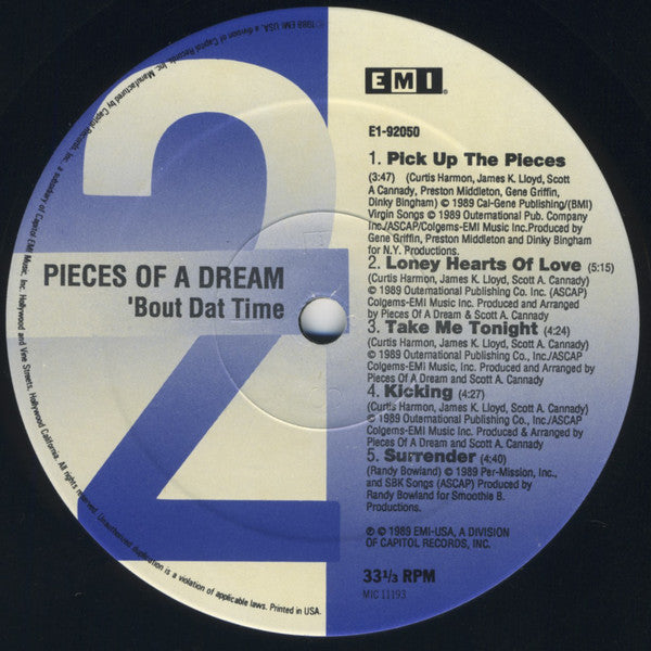 Pieces Of A Dream - 'Bout Dat Time (M) (Vinyl LP)