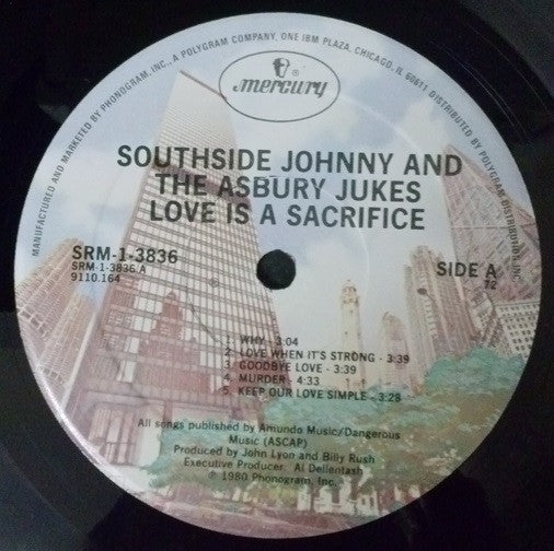 Southside Johnny & The Asbury Jukes - Love Is A Sacrifice (VG+) (Vinyl LP)