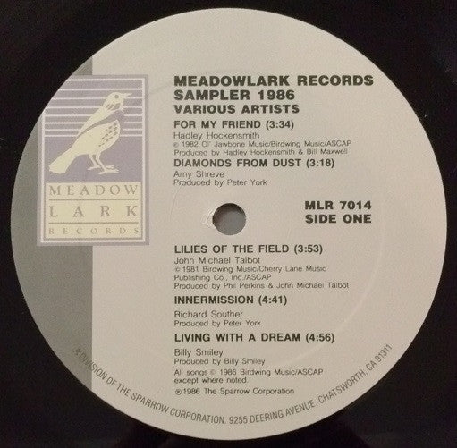 Various Artists - Meadowlark Sampler 1986 (NM or M-) (Vinyl LP)