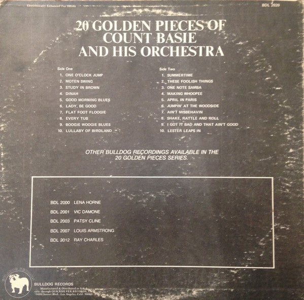 Count Basie - 20 Golden Pieces Of (Vinyl, VG+) (Vinyl LP)