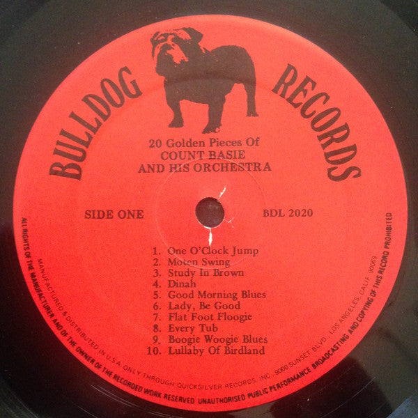 Count Basie - 20 Golden Pieces Of (Vinyl, VG+) (Vinyl LP)