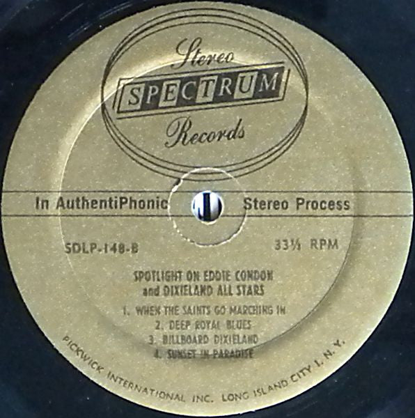 Condon, Eddie & Dixieland All Stars - Spotlight On Eddie Condon (VG+) (Vinyl LP)