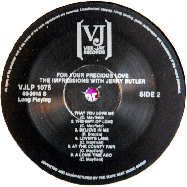 Impressions With Jerry Butler - For Your Precious Love... (Vinyl, M) (Vinyl LP)
