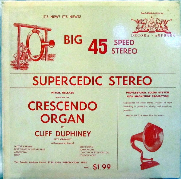 Duphiney, Cliff - Big 45 Supercedic Stereo (VG+) (Vinyl LP)