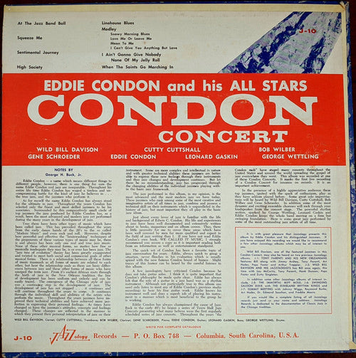 Condon, Eddie And His All-Stars - Condon Concert (VG+) (Vinyl LP)