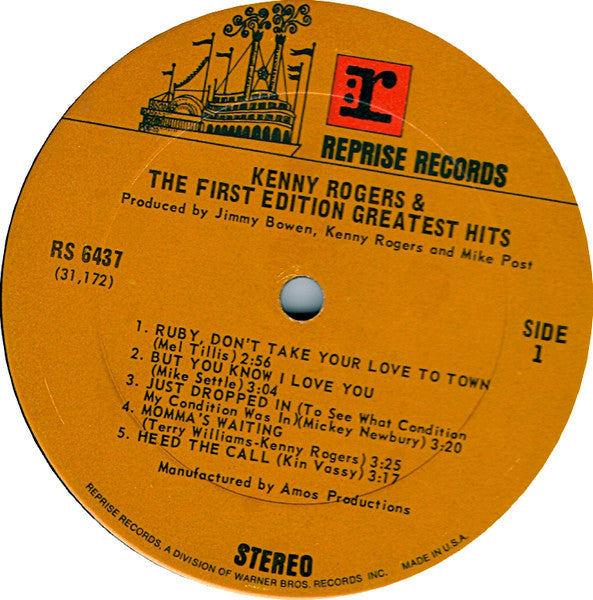 Rogers, Kenny & The First Edition - Greatest Hits (Vinyl, VG+) (Vinyl LP)