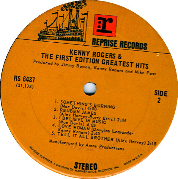 Rogers, Kenny & The First Edition - Greatest Hits (Vinyl, VG+) (Vinyl LP)