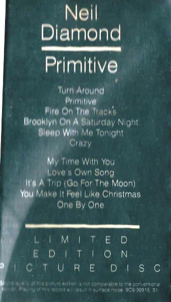 Diamond, Neil - Primitive (NM) (Vinyl LP)