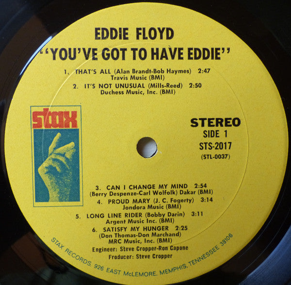 Floyd, Eddie - You've Got To Have Eddie (Vinyl, VG) (Vinyl LP)