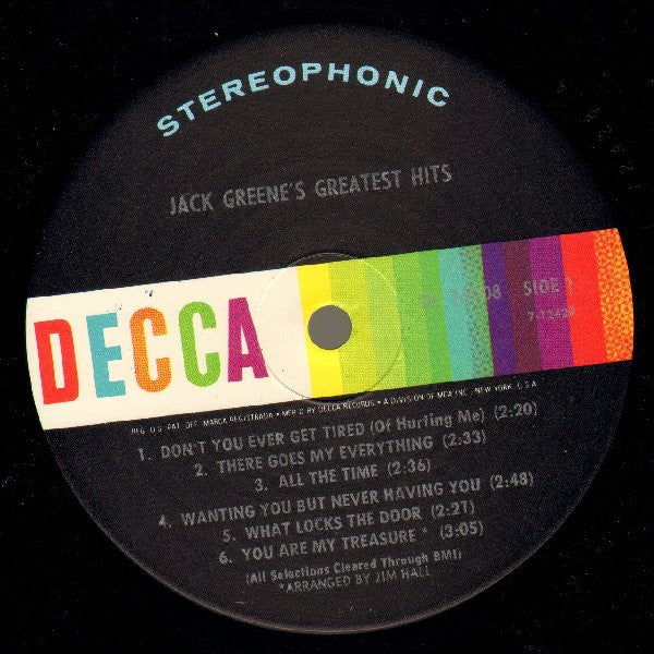 Greene, Jack - Jack Greene's Greatest Hits (NM or M-) (Vinyl LP)