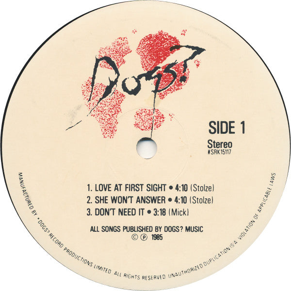Dogs? - Dogs? (VG+) (Vinyl LP)