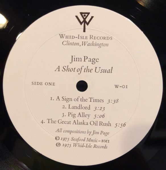 Page, Jim - A Shot Of The Usual (Vinyl, VG) (Vinyl LP)