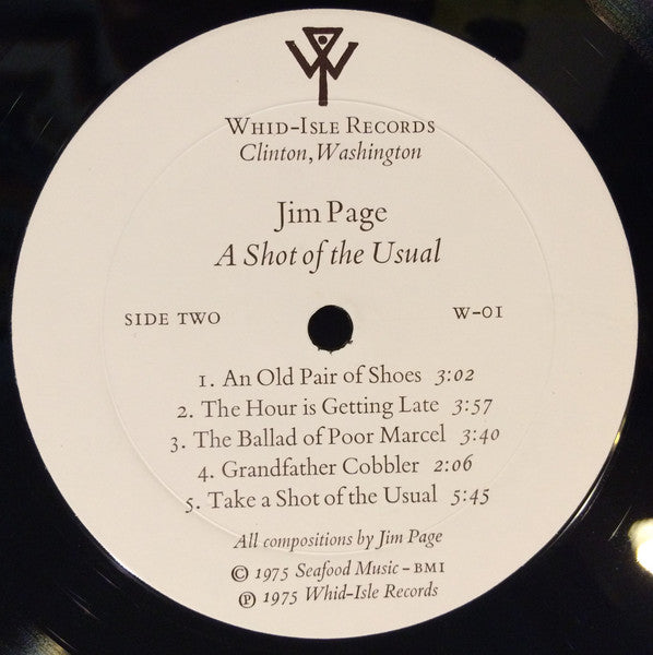 Page, Jim - A Shot Of The Usual (Vinyl, VG) (Vinyl LP)