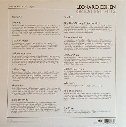 Cohen, Leonard - Greatest Hits (Vinyl, NM or M-) (Vinyl LP)