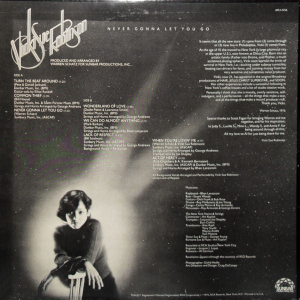 Robinson, Vicki Sue - Never Gonna Let You Go (Vinyl, VG+) (Vinyl LP)