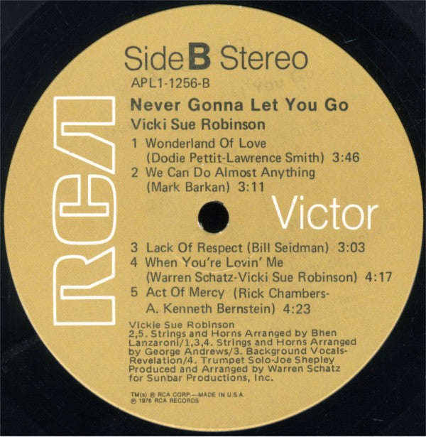 Vicki Sue Robinson - Never Gonna Let You Go (VG) (Vinyl LP)