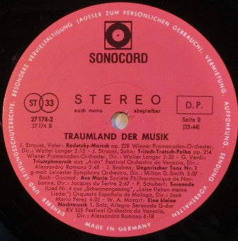 Various - Traumland Der Musik (VG) (Vinyl LP)