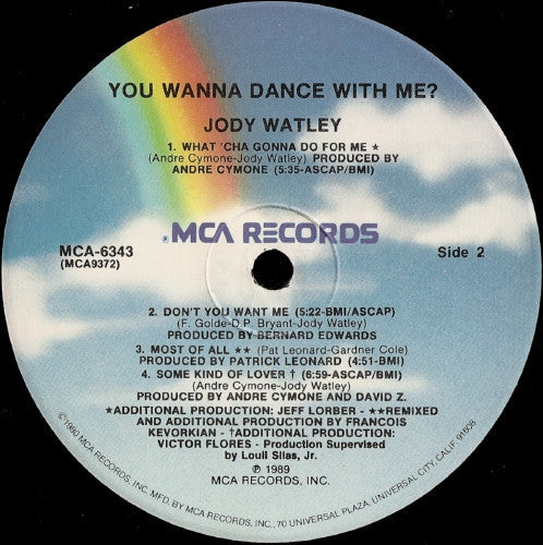 Watley, Jody - You Wanna Dance With Me? (Vinyl, VG+) (Vinyl LP)