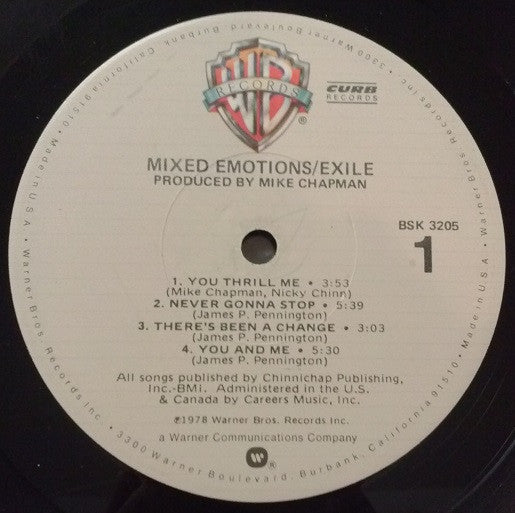 Exile  - Mixed Emotions (VG) (Vinyl LP)
