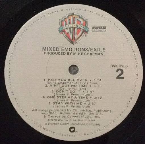 Exile  - Mixed Emotions (VG) (Vinyl LP)