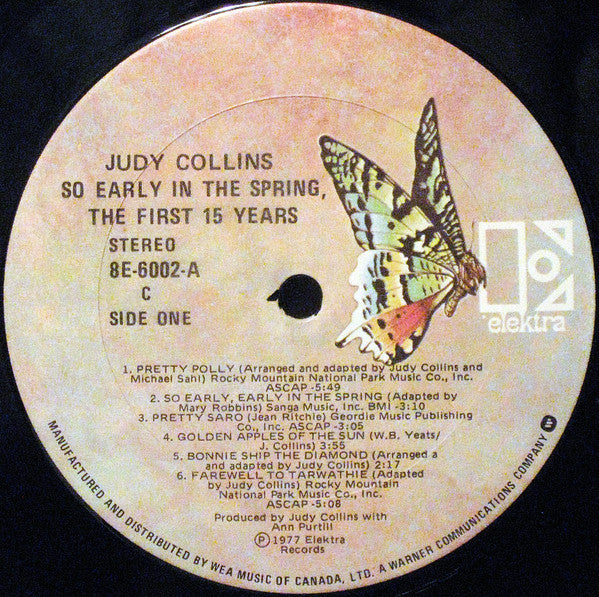 Collins, Judy - So Early In The Spring, The First 15 Years (VG+) (Vinyl LP)
