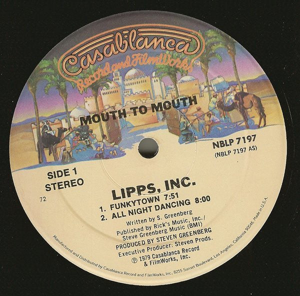Lipps, Inc. - Mouth To Mouth (Vinyl, VG) (Vinyl LP)