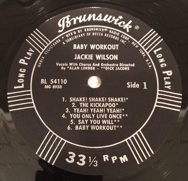 Wilson, Jackie - Baby Workout (VG) (Vinyl LP)