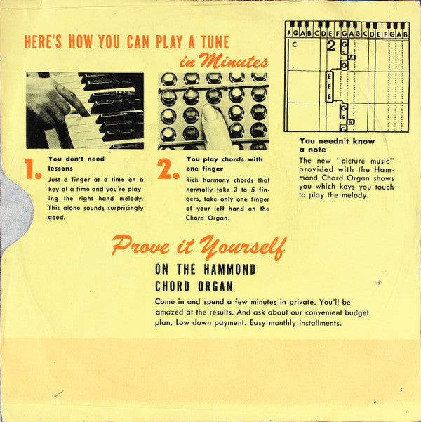 Shutz, Hal - The Hammond Chord Organ (G+) (Vinyl LP)
