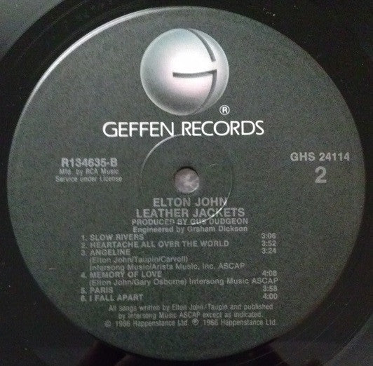 John, Elton - Leather Jackets (Vinyl, M) (Vinyl LP)