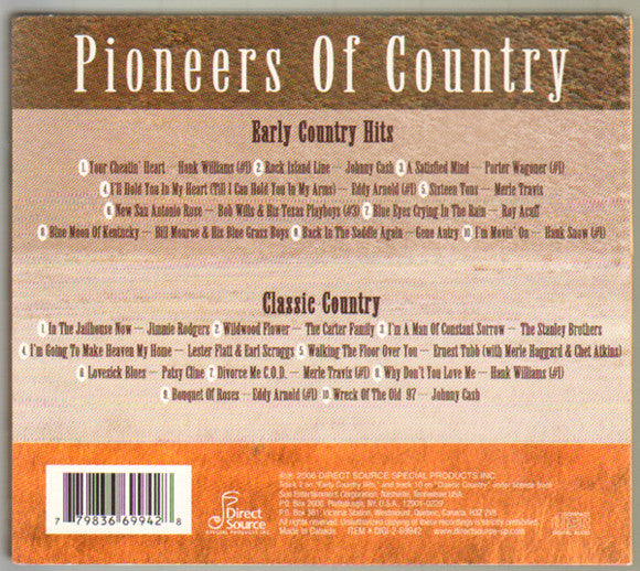 Various - Pioneers Of Country (CD, VG+) (Vinyl LP)