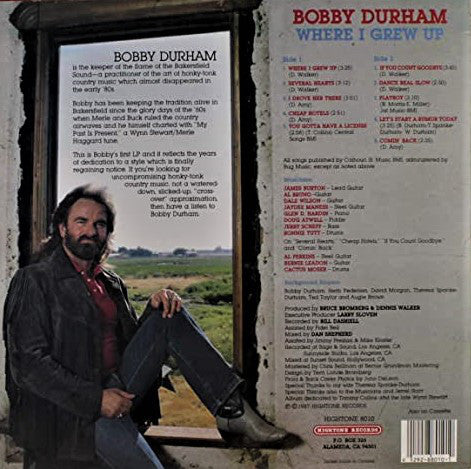 Durham, Bobby  - Where I Grew Up (VG+) (Vinyl LP)