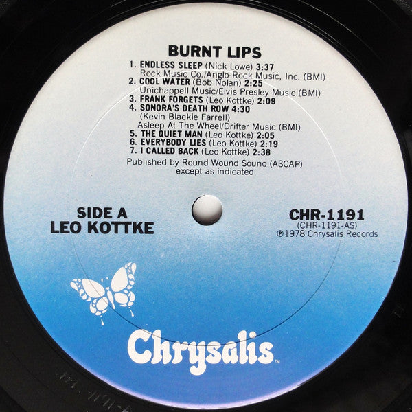 Kottke, Leo - Burnt Lips (Vinyl, VG+) (Vinyl LP)
