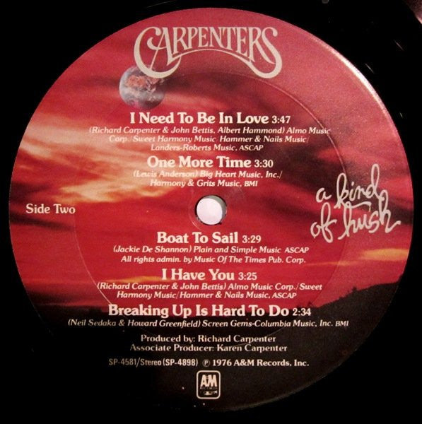 Carpenters - A Kind Of Hush (Vinyl, VG) (Vinyl LP)