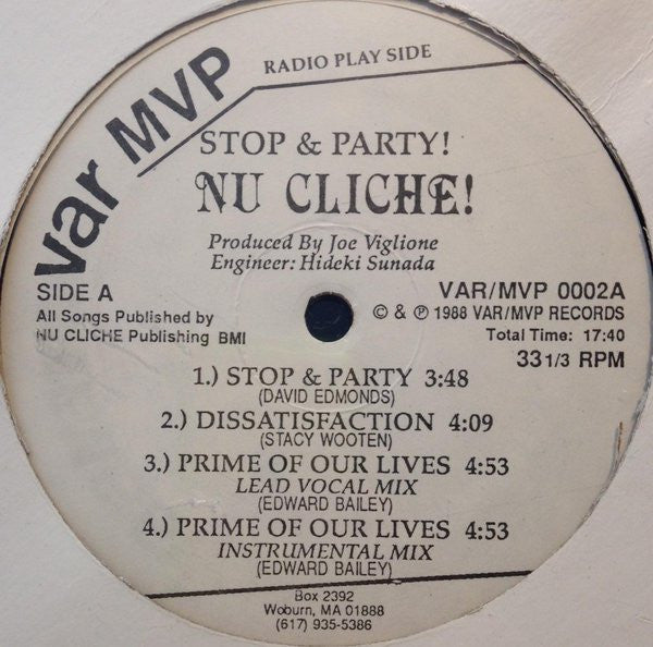 Nu Cliche! - Stop & Party! (M) (Vinyl LP)