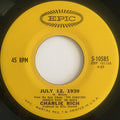 Rich, Charlie - July 12, 1939 (VG) (Vinyl LP)