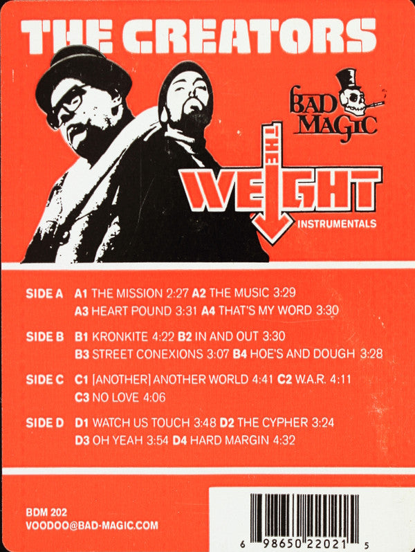Creators - The Weight Instrumentals (M) (Vinyl LP)