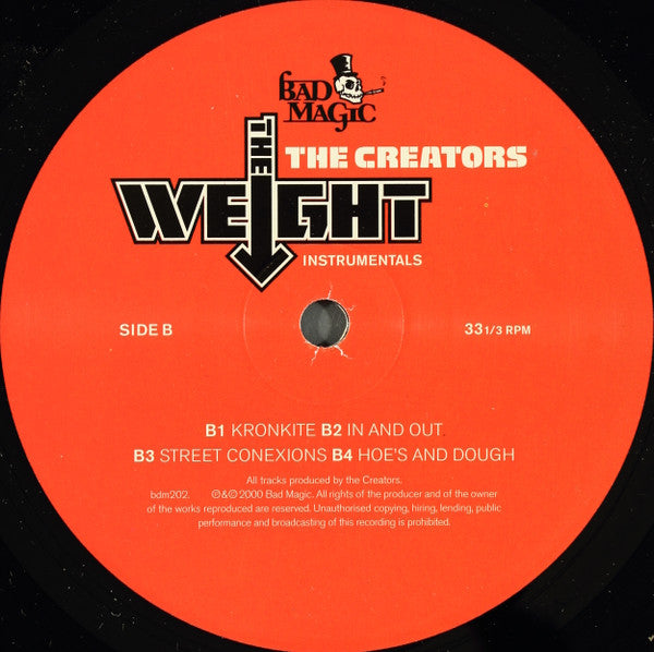 Creators - The Weight Instrumentals (M) (Vinyl LP)