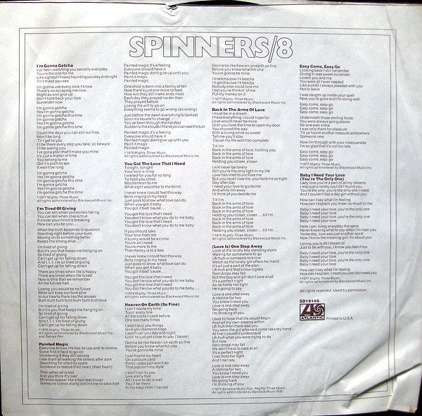 Spinners - Spinners/8 (M) (Vinyl LP)