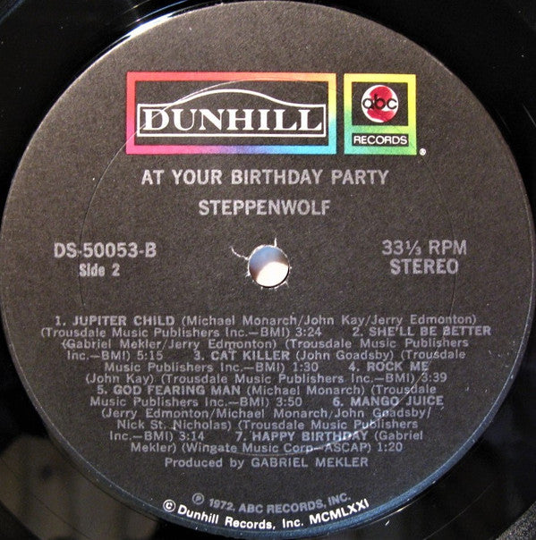 Steppenwolf - At Your Birthday Party (VG) (Vinyl LP)
