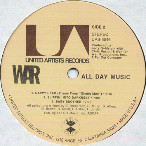 War - All Day Music (Vinyl, VG) (Vinyl LP)