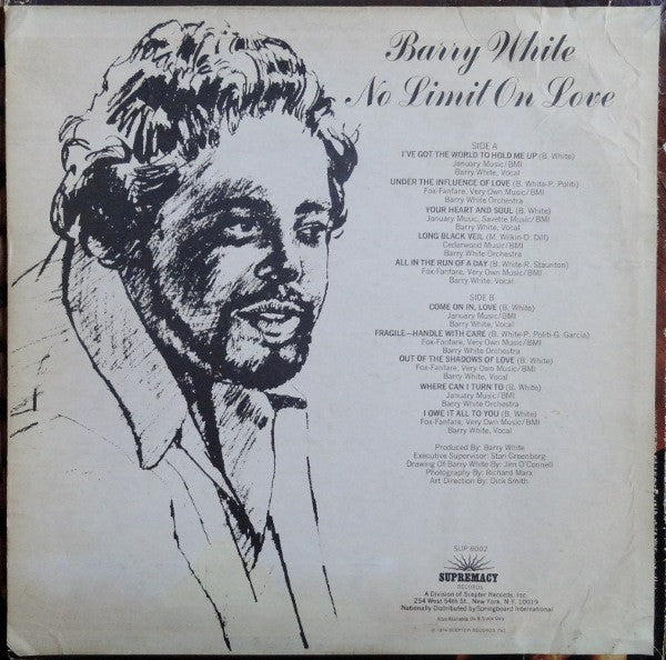 White, Barry - No Limit On Love (Vinyl, VG+) (Vinyl LP)